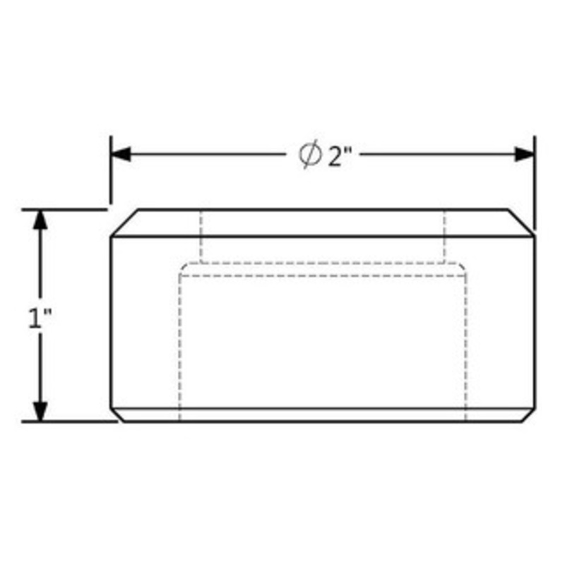 417 Oblong Die 21/32 x 1-9/32 with 2 Whistle Spots – 41792141