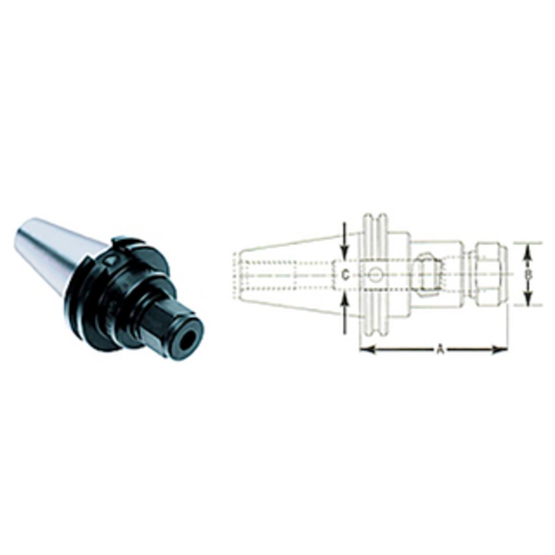 Collis CAT 40 V-Flange Tooling Double Angle, #180 Collet Size – 76013