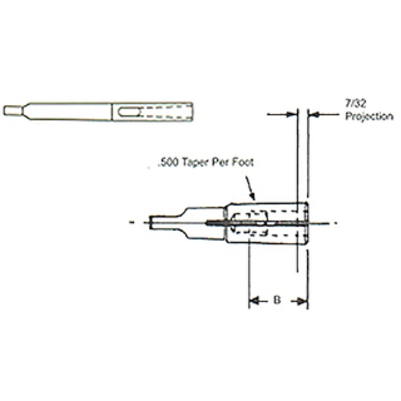 Collis Type S Close Center Tap Chuck, Range D, .480 Tap Size (Shank) –  76514-1