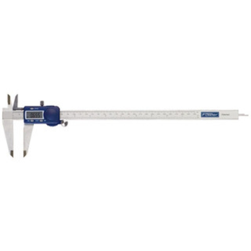 Fowler Electronic Caliper: 0 to 12, 0.0005 Resolution 0.0010 Accuracy, Stainless Steel Caliper, 2.4 Jaw Length, Stainless Steel Jaws 54-101-300-1 – 77750701