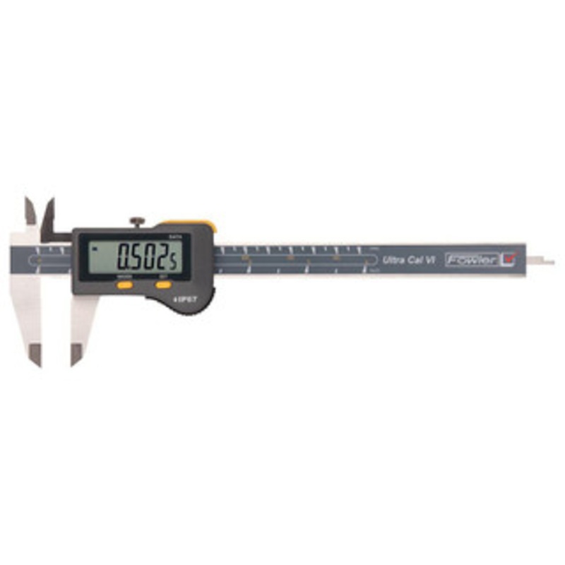 Fowler Electronic Caliper: 0 to 6, 0.0005 Resolution, IP67 0.0008 Accuracy, Stainless Steel Caliper, 1.57 Jaw Length, Stainless Steel Jaws 54-100-177-0 – 33771569