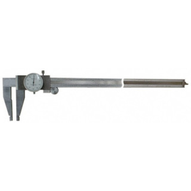 Value Collection Dial Caliper: 12” Range, 0.001” Graduation, 0.1” per Revolution 3” Jaw Length, White Face 10W-S013 – 00449090