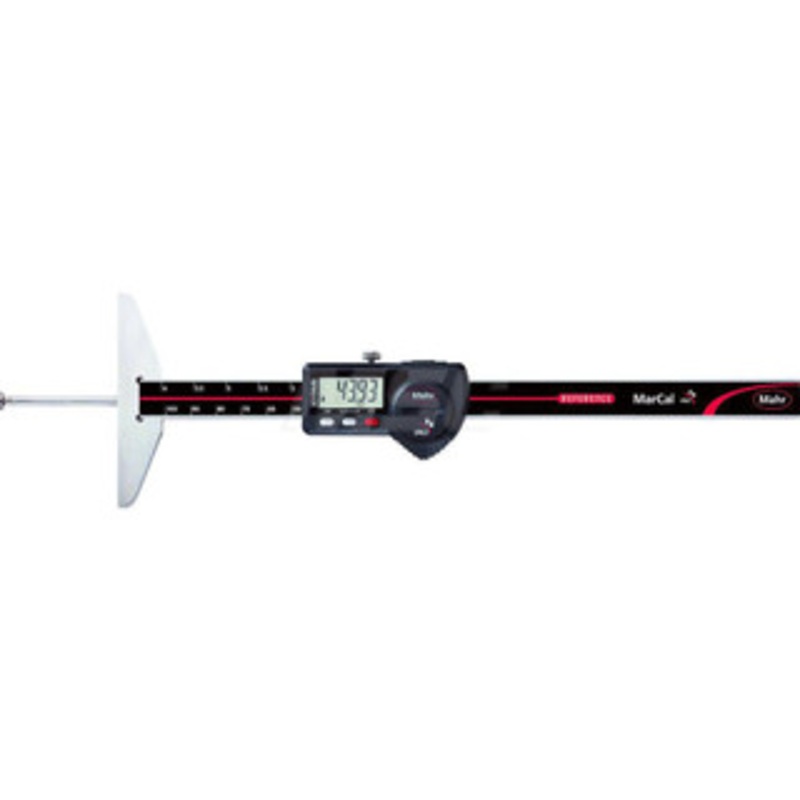 Mahr Electronic Depth Gages, Min. Measurement: 0 mm, Max. Measurement: 100 mm/4, Resolution: 0.01 mm/0.0005, Base Length: 85 mm/3.4 4126513 – 50486232