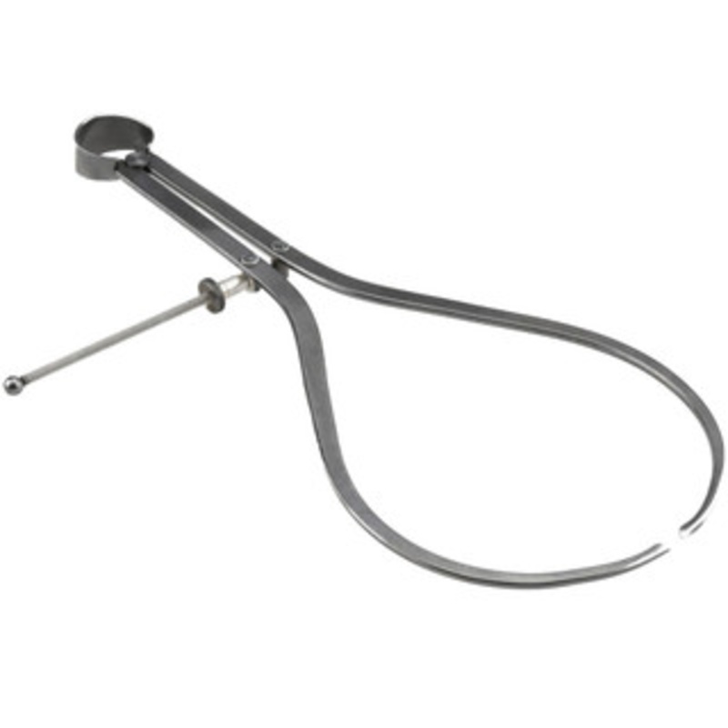 Value Collection 12 Inch Leg, Spring Joint, Steel, Polished, Outside Caliper 12 Inch Max Measurement, 300mm Max Measurement, Flat Leg with Quick Nut Adjustment OD/12 – 06486120