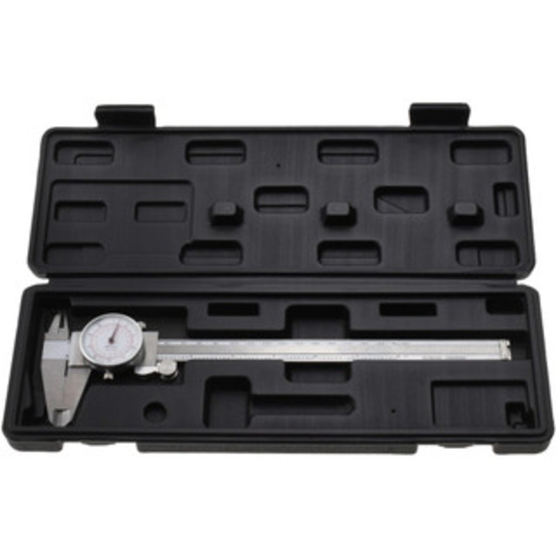 Value Collection Dial Caliper: 8” Range, 0.001” Graduation, 0.1” per Revolution 1.97” Jaw Length, White Face MS501510 – 00936088
