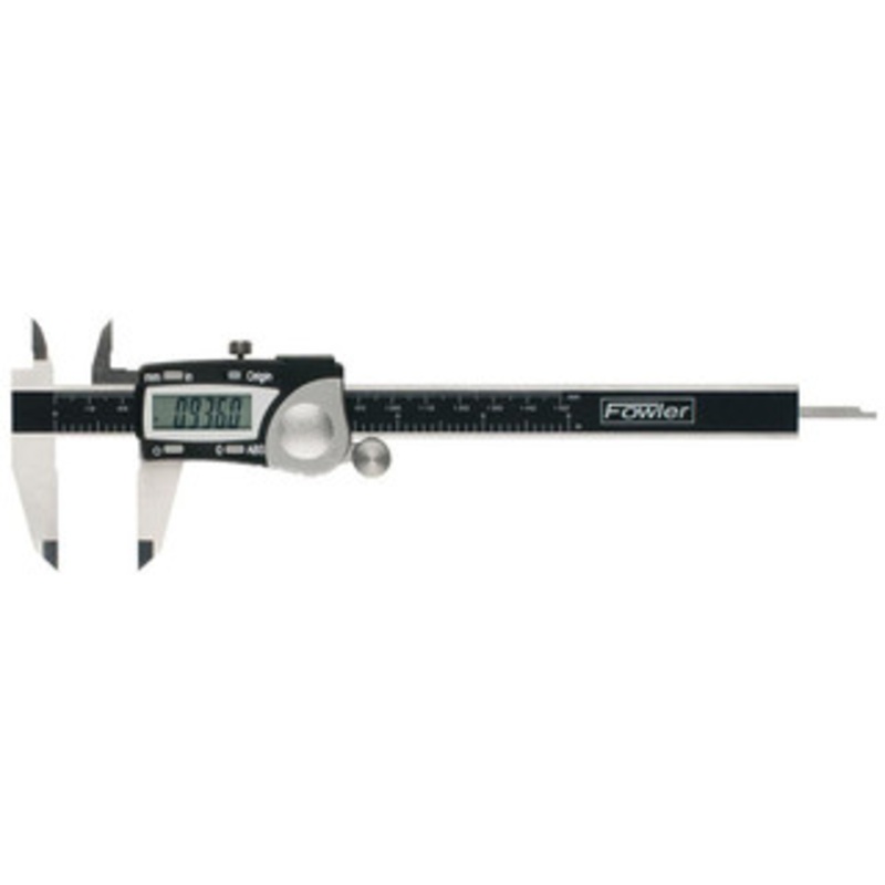 Fowler Electronic Caliper: 0.0000 to 6.0000, 0.0005 Resolution, IP67, for Depth, Inside Diameter, Outside Diameter & Step 0.0010 Accuracy, Stainless Steel 54-100-000-2 – 73212219