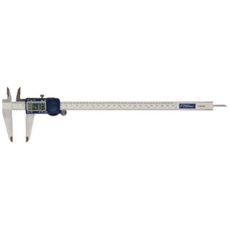 Fowler Electronic Calipers, Maximum Measurement (Decimal Inch): 12, Maximum Measurement (mm): 300, Measurement Range: 0in to 12in, 0mm to 300mm, Resolution: 10.0005in, 10.01mm, Accuracy: 10.0016in, 10.04mm, Data Output: Yes 54-101-900-1 – 76647130