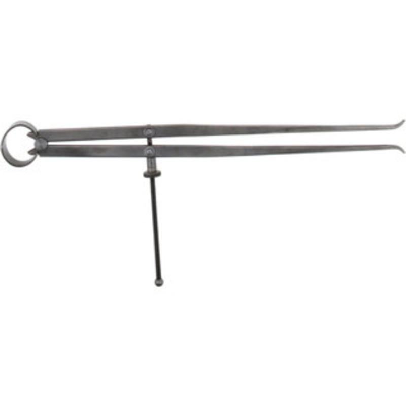 Value Collection 12 Inch Leg, Spring Joint, Steel, Polished, Inside Caliper 12 Inch Max Measurement, 300mm Max Measurement, Flat Leg with Quick Nut Adjustment ID/12 – 06487128