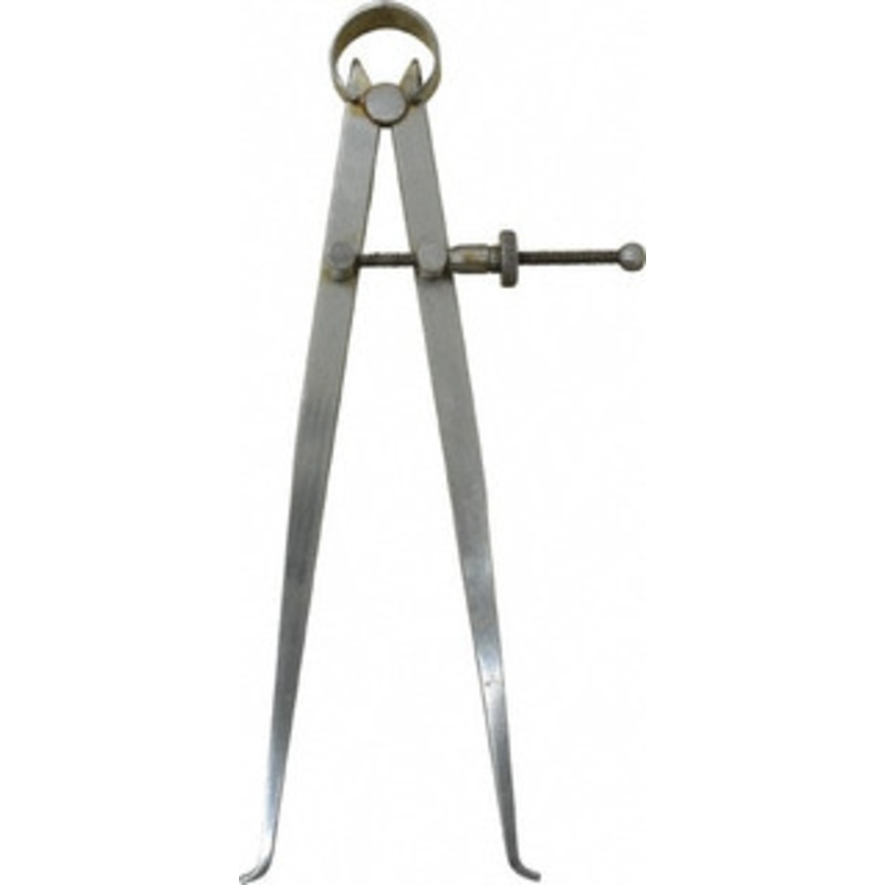 Value Collection 8 Inch Leg, Spring Joint, Steel, Polished, Inside Caliper 8 Inch Max Measurement, 200mm Max Measurement, Flat Leg with Quick Nut Adjustment ID/8 – 06487086