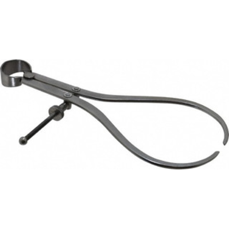 Value Collection 8 Inch Leg, Spring Joint, Steel, Polished, Outside Caliper 8 Inch Max Measurement, 200mm Max Measurement, Flat Leg with Quick Nut Adjustment OD/8 – 06486088