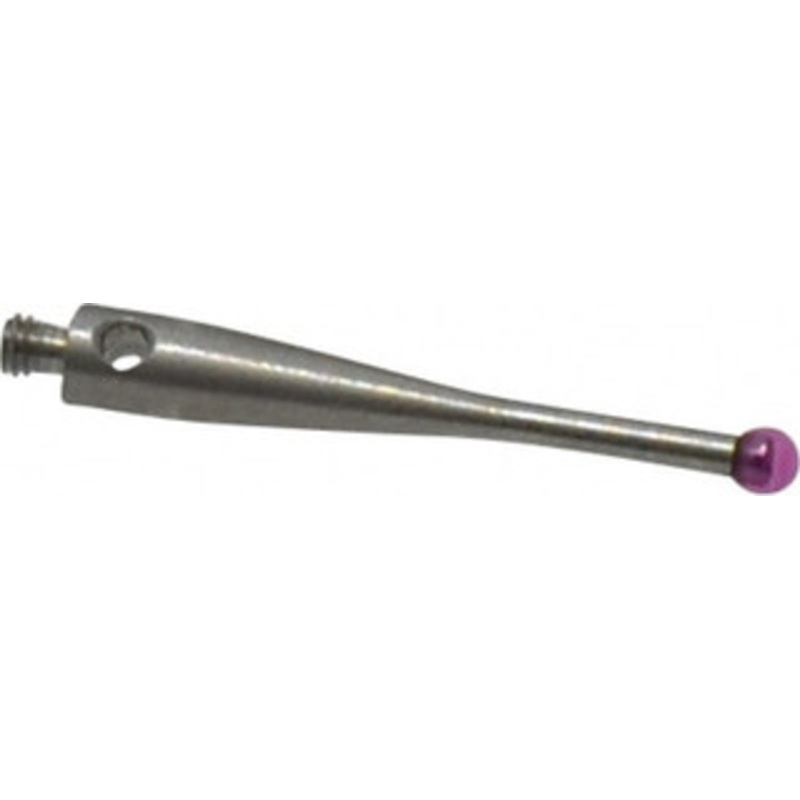 Fowler CMM Ball Stylus: 2 mm Ball Dia, 20 mm OAL, M2 Ruby Point, Stainless Steel Stem 54-772-310-0 – 08582538