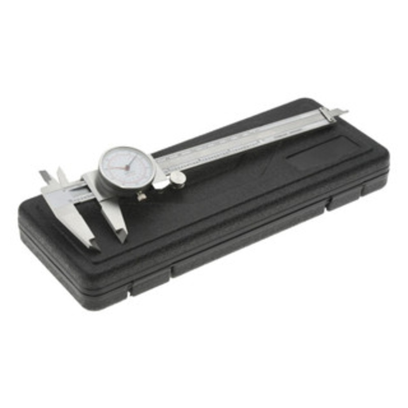Value Collection Dial Caliper: 6” Range, 0.001” Graduation, 0.1” per Revolution 1.57” Jaw Length, White Face MS501505 – 76367119