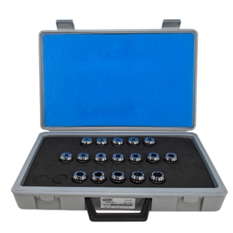GS Tooling 17 Piece ER25 1/8-5/8 Collet Set – 337405