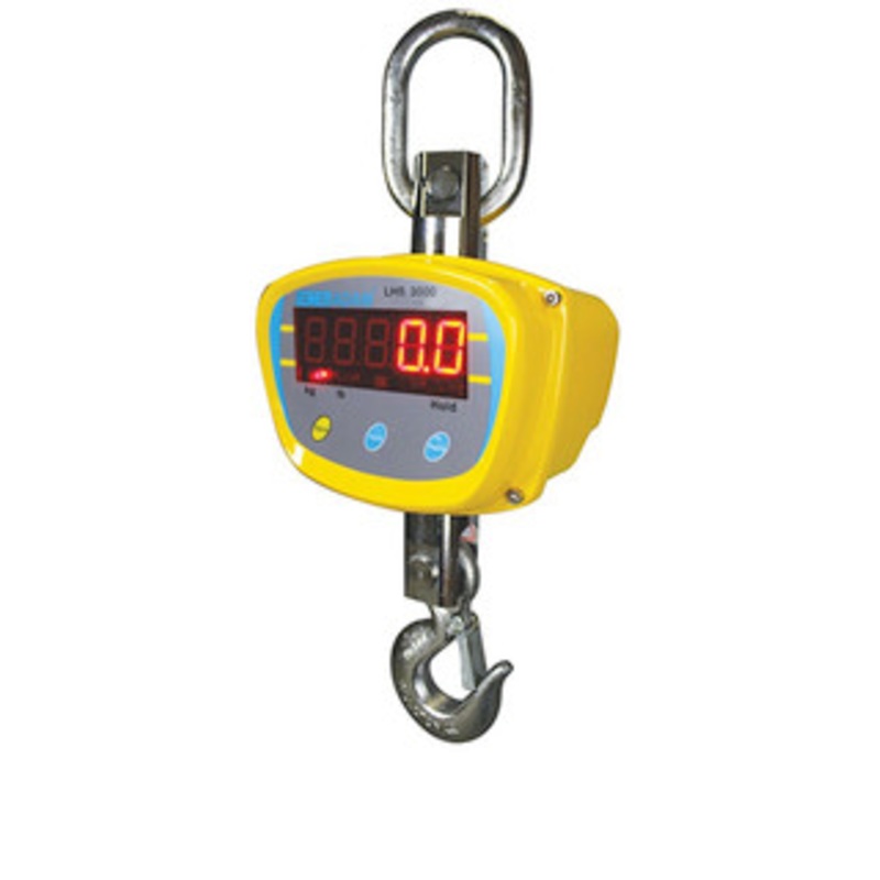 Adam Equipment LHS Crane Scale, 3000lb/1500kg Capacity, 0.5lb/0.2kg Readability – LHS-3000A
