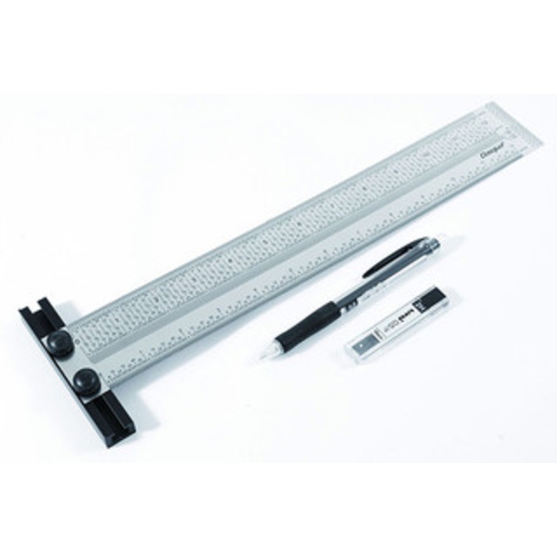 Dasqua 12 Precision Marking T-Rule with Pencil & Refill Lead – 1804-5770