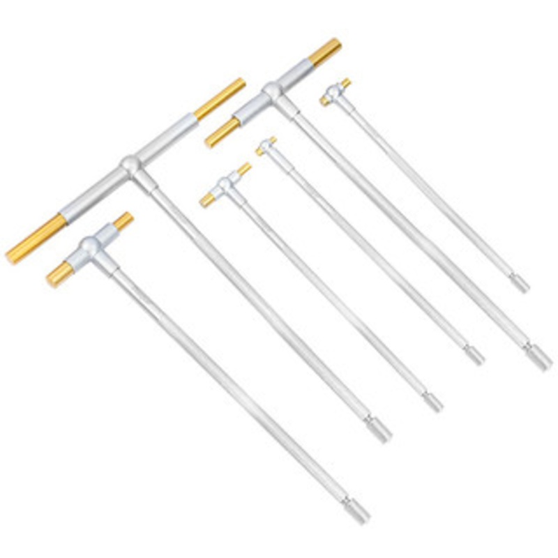 Dasqua 6 Piece Standard Reach TiN Coated 5/16 To 6 Telescoping Gage Set – 5911-0012