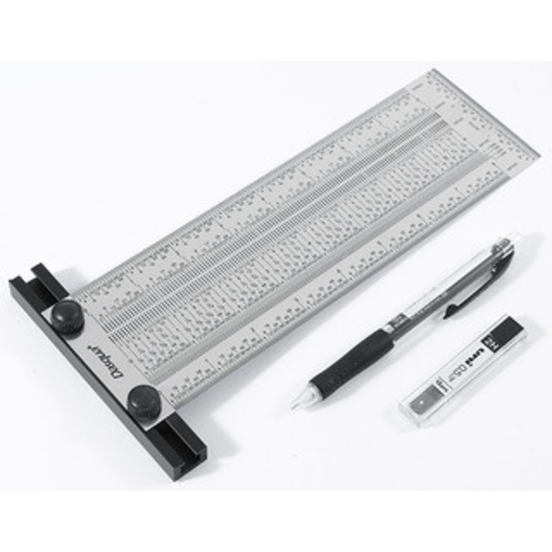 Dasqua 8 Wide Precision Marking T-Rule with Pencil & Refill Lead – 1804-5774