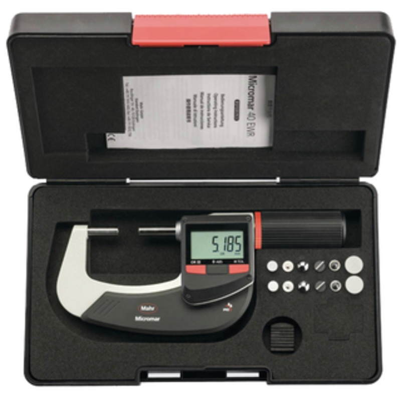 Mahr Micromar 40 EWR-V Digital Micrometer, 0 – 1 Range – 4157050