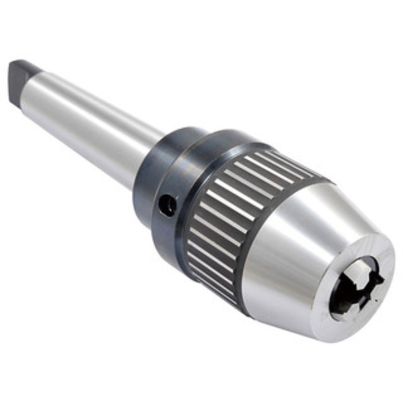Precise Pro-Series MT3 Integrated Keyless Drill Chuck, 1/64-5/8 Clamp Capacity, Tang Drawbar End – 3701-4676