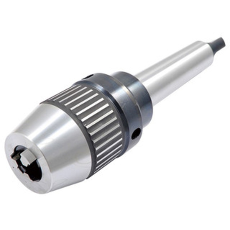 Precise Pro-Series MT4 Integrated Keyless Drill Chuck, 1/64-1/2 Clamp Capacity, Tang Drawbar End – 3701-4680