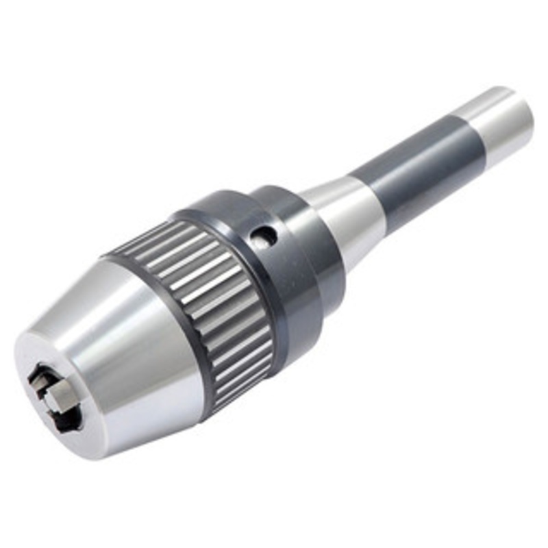 Precise Pro-Series R8 Integrated Keyless Drill Chuck, 0-1/2 Clamp Capacity, 7/16-20 Drawbar End – 3701-4671