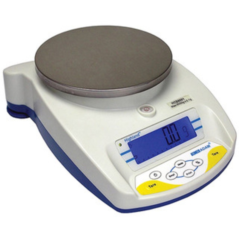 Adam Equipment Highland Portable Precision Balances, 6000g Capacity, 0.1g Readability – HCB6001