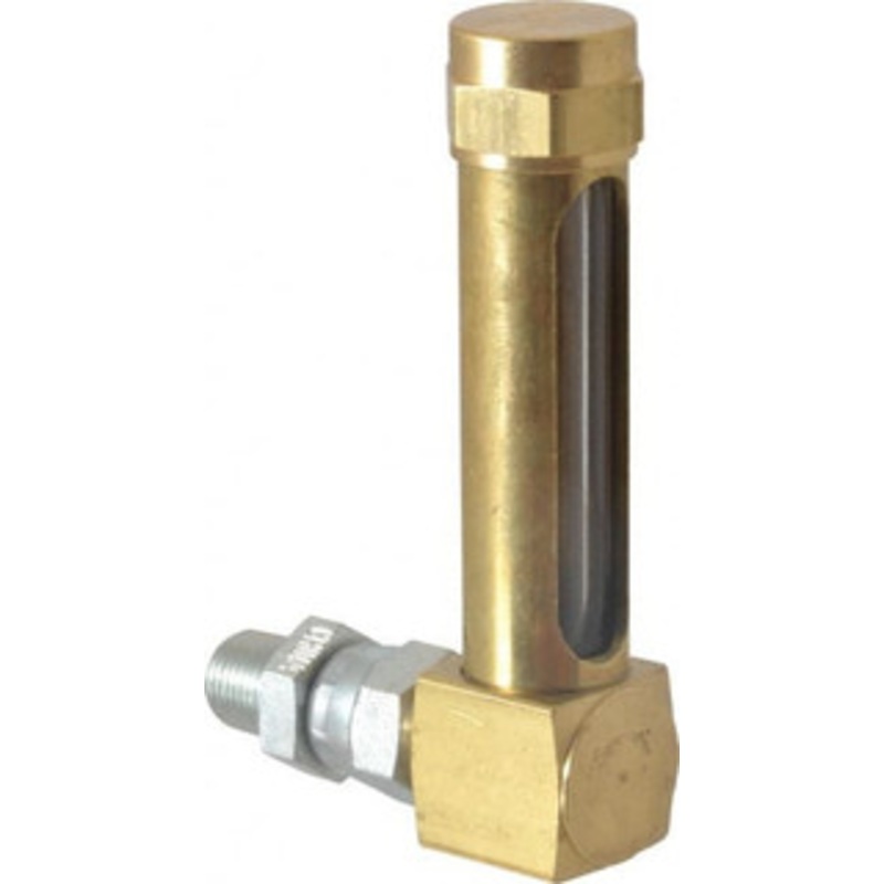 LDI Industries 1-7/8 Inch Long Sight, 1/8 Inch Thread Size, Buna-N Seal Union Coupling, Vented Oil-Level Indicators and Gauge 2-7/8 Inch Length to Center of Base G653-1 – 56477235