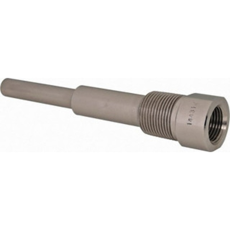 Alloy Engineering Company 6 Inch Overall Length, 3/4 Inch Thread, 304 Stainless Steel Standard Thermowell 4-1/2 Inch Insertion Length .75-260S-U4.5 – 56466675