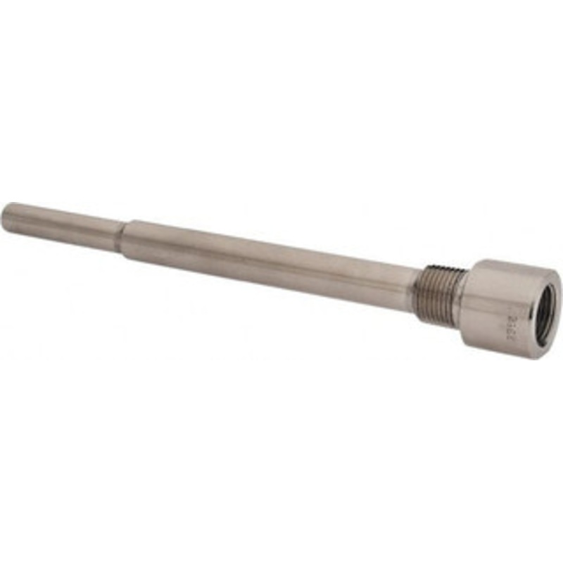Alloy Engineering Company 9 Inch Overall Length, 1/2 Inch Thread, 316 Stainless Steel Standard Thermowell 7-1/2 Inch Insertion Length .5-260S-U7.5 – 56466741