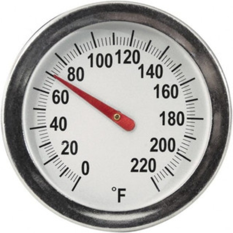 General 8 Stem, 0 to 220 F Bi-Metal Thermometer Back Connected PT2008G220 – 33935370