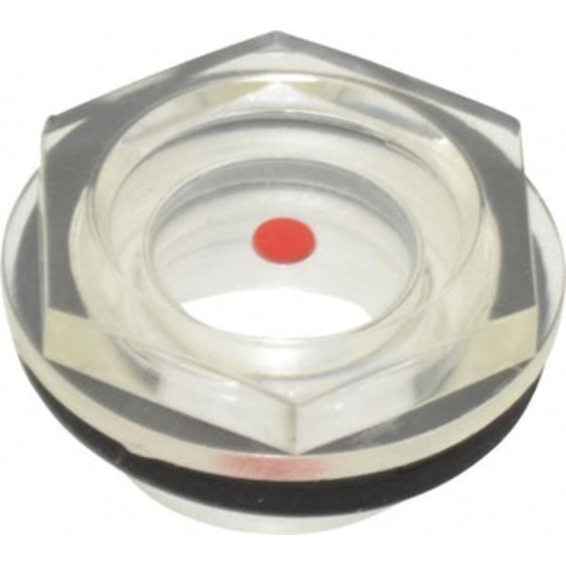 J.W. Winco G 1/2 Thread, 24mm Distance Across Flats, Plastic Oil Level Sight Glasses 28mm Flange Diameter, 8mm Length Under Head 6311015 – 64829112