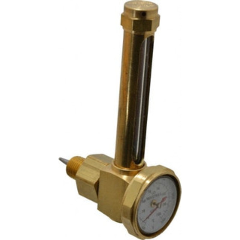 LDI Industries 2-3/4 Inch Long Sight, 1/4 Inch Thread Size, Buna-N Seal Elbow With 1-3/8 Inch Dial Thermometer, Vented Oil-Level Indicators and Gauge 4-1/4 Inch Length to Center of Base GT105-2 – 56477532