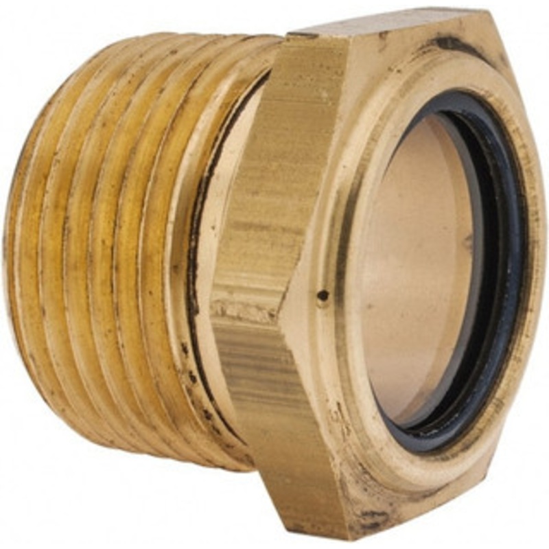 LDI Industries 31/32 Sight Diam, 1 Thread, 1.19 OAL, Low Pressure Pipe Thread Lube Sight, Open View Sight Glass & Flow Sight 1-7/16 Head, 7 Max psi, 1 to 11-1/2 Thread LSP151-06 – 56476302