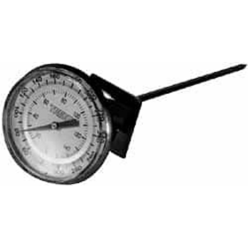 WIKA 8 Stem, 50 to 550 F Bi-Metal Laboratory Thermometer Beaker Clip Mount, 0.5% Accurate, Stainless Steel 2008016 – 56440894