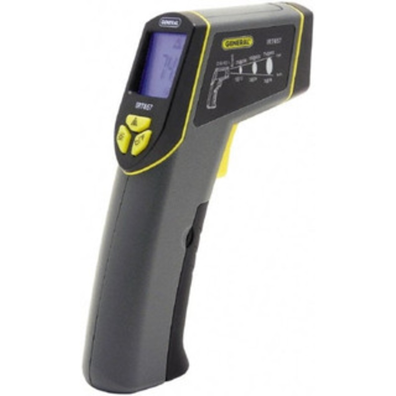 General -40 to 580C (-40 to 1076F) Infrared Thermometer 12:1 Distance to Spot Ratio IRT657 – 58967969