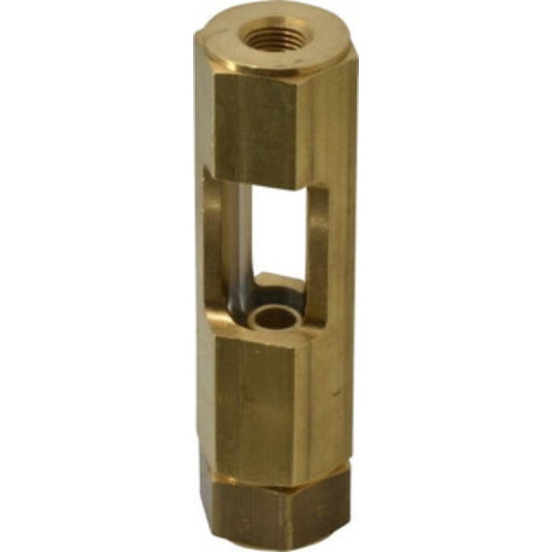 LDI Industries 1/8 Thread, 3-11/32 OAL, Inline Sight Glass & Flow Sight 435 Max psi, 1/8-27 Thread F151 – 56476385