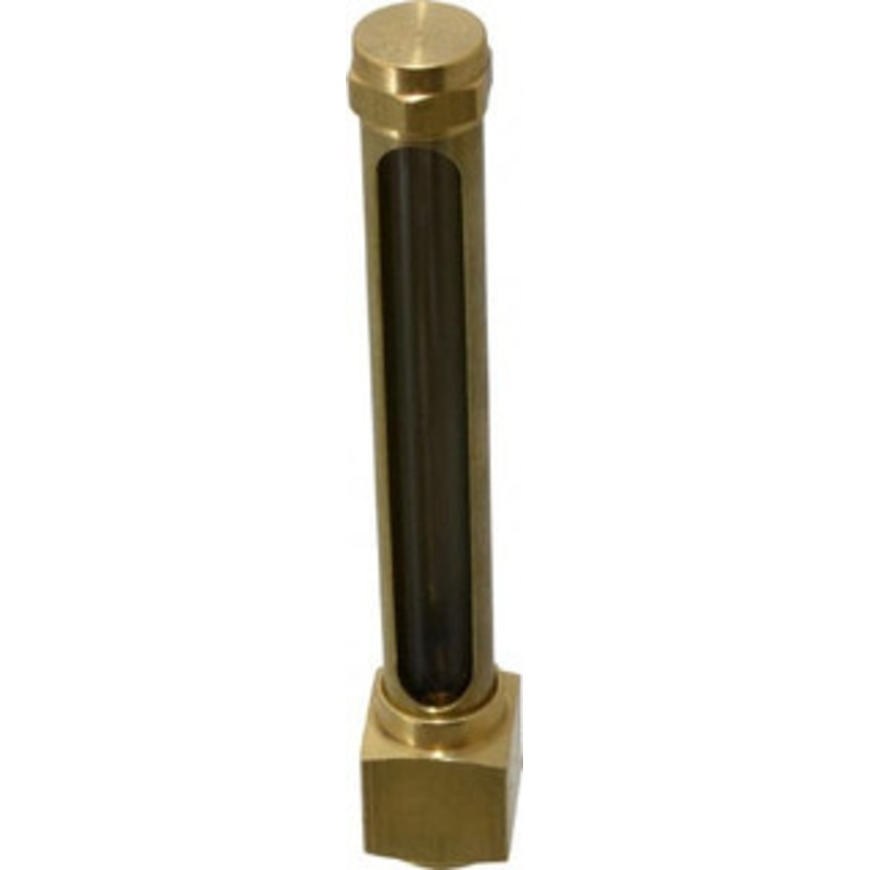 LDI Industries 4-1/4 Inch Long Sight, 1/2 Inch Thread Size, Buna-N Seal Elbow to Female Thread, Vented Oil-Level Indicators and Gauge 5-3/4 Inch Length to Center of Base G421-4 – 56477177
