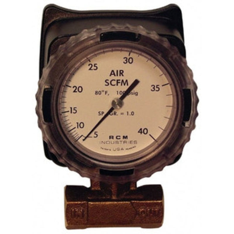 Made in USA 1/2 NPT Port RCM Industries Flo-Gage Flowmeter 180 Max psi, Bronze 1/2-71-R-40-I – 86490182