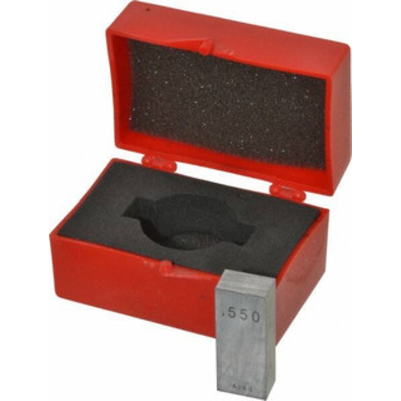 Value Collection 0.55 Rectangular Steel Gage Block Accuracy Grade AS-1, Includes NIST Traceability Certification 630-33556 – 86294808