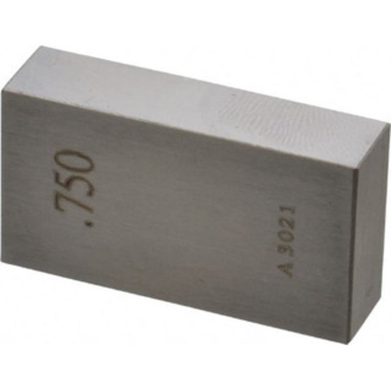 Value Collection 0.75 Rectangular Steel Gage Block Accuracy Grade AS-1, Includes NIST Traceability Certification 630-33756 – 86295201