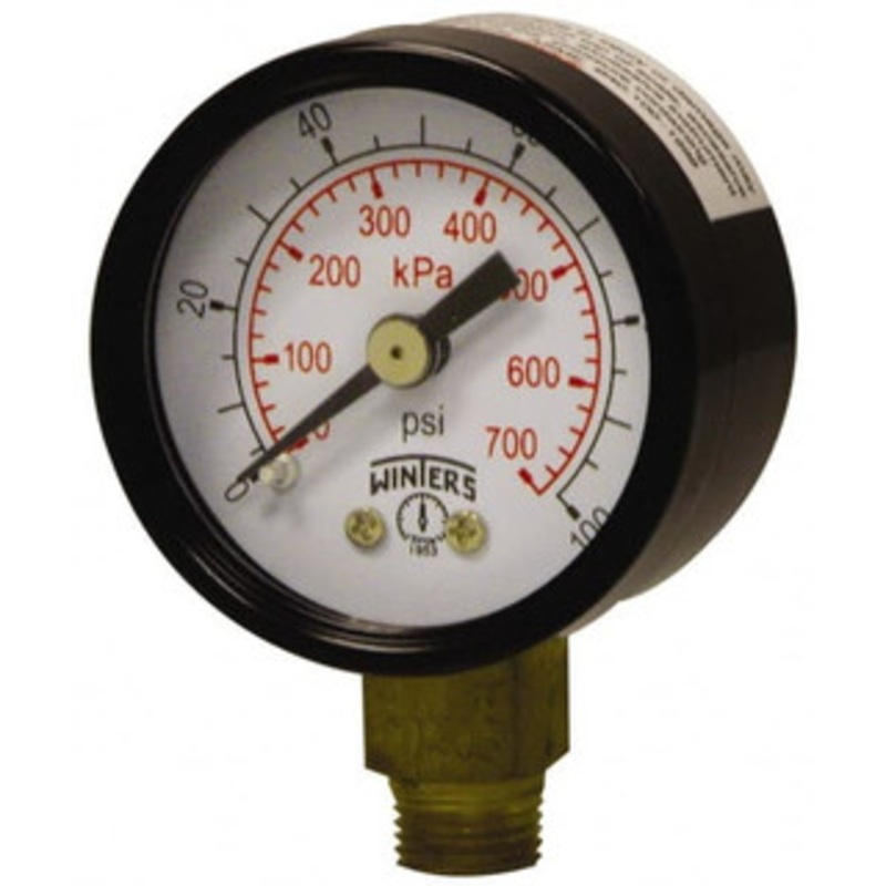 Winters Instruments 1-1/2 Dial, 1/8 Thread, 0-60 Scale Range, Pressure Gauge Lower Connection Mount, Accurate to 3-2-3% of Scale PEM1301 – 89905327