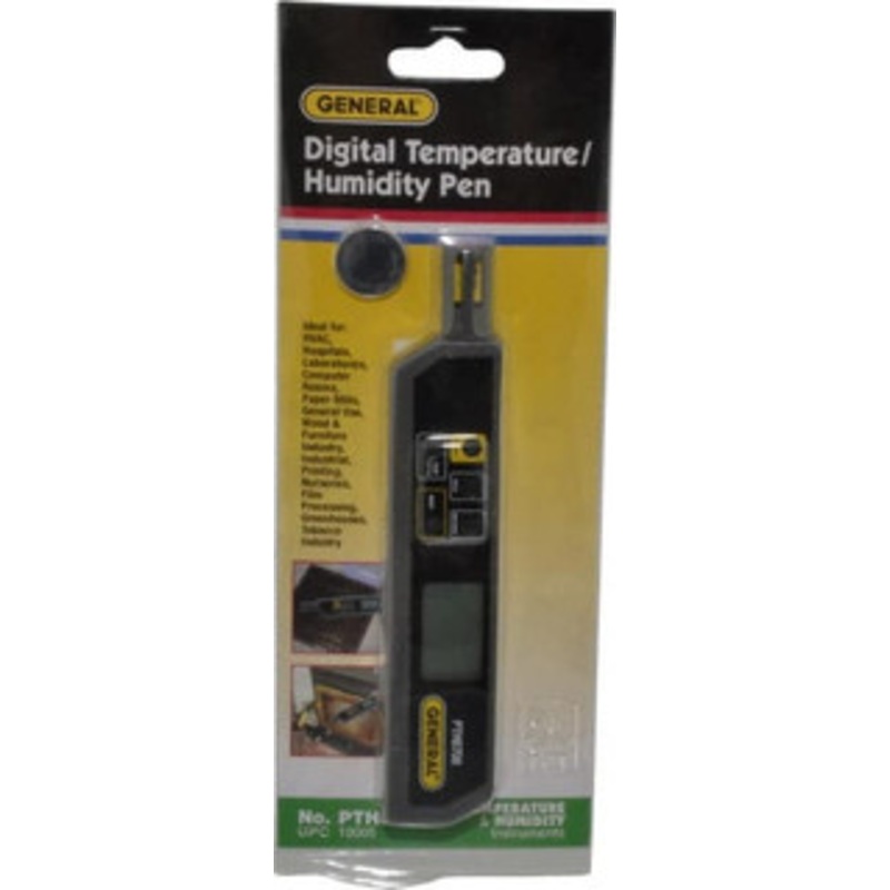 General 32 to 122F, 25 to 95% Humidity Range, Thermo-Hygrometer 5% Relative Humidity Accuracy PTH8708 – 86499001