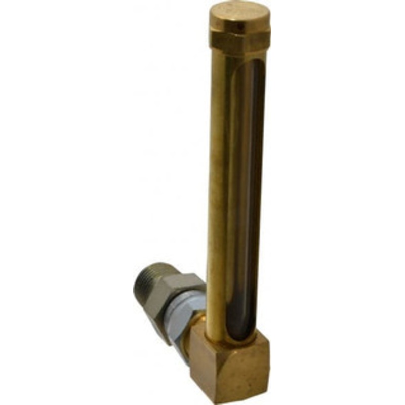 LDI Industries 4-1/4 Inch Long Sight, 1/2 Inch Thread Size, Buna-N Seal Union Coupling, Vented Oil-Level Indicators and Gauge 5-7/16 Inch Length to Center of Base G711-4 – 56477326