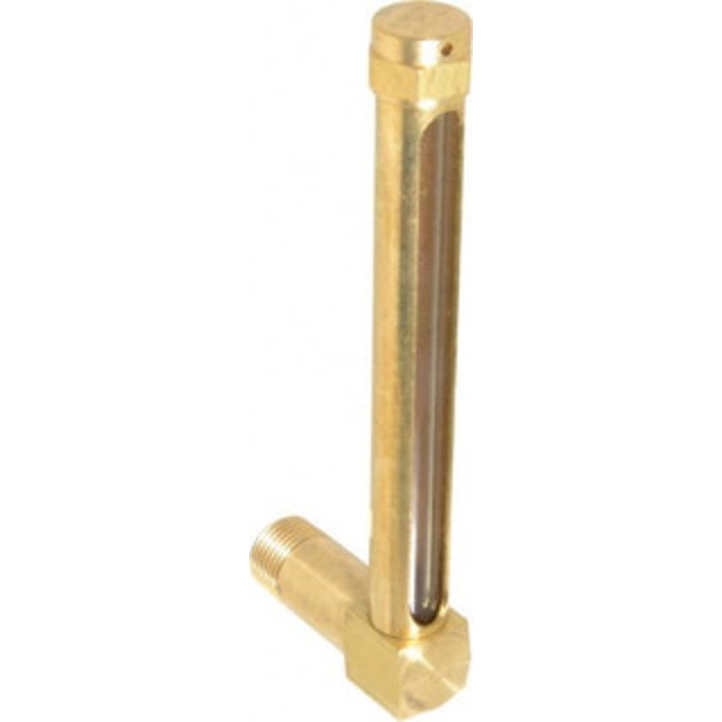 LDI Industries 4-1/4 Inch Long Sight, 3/8 Inch Thread Size, Buna-N Seal Long Elbow, Vented Oil-Level Indicators and Gauge 5-3/8 Inch Length to Center of Base G157-3 – 56476849
