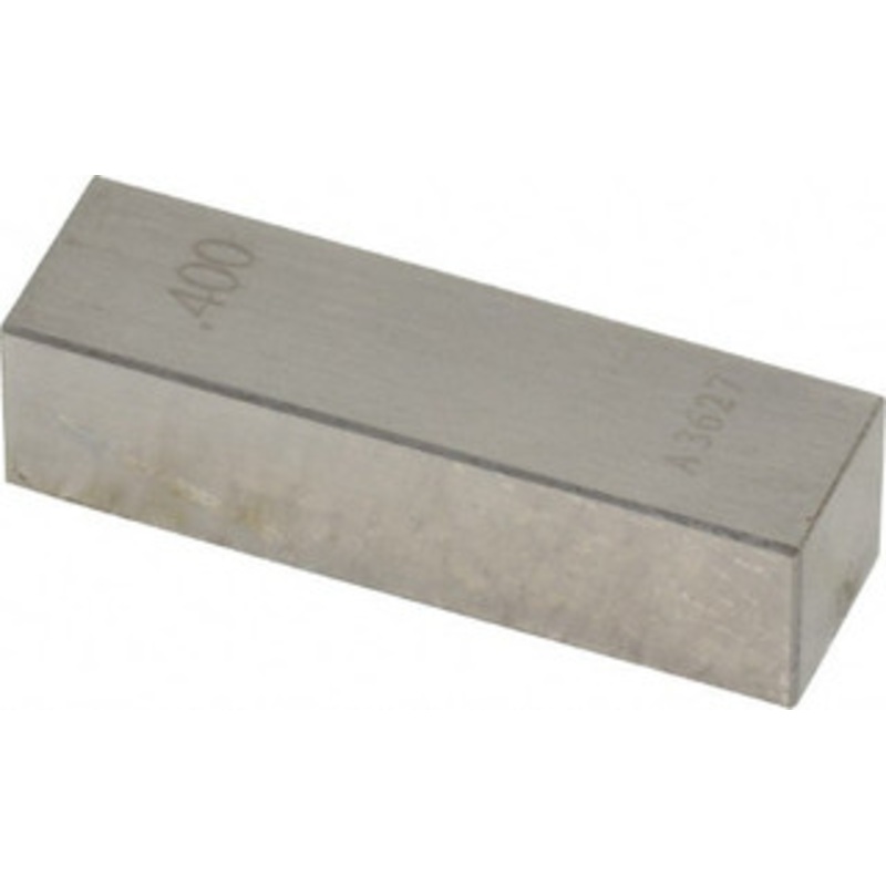 Value Collection 0.4 Rectangular Steel Gage Block Accuracy Grade AS-1, Includes NIST Traceability Certification 630-33406 – 86294501