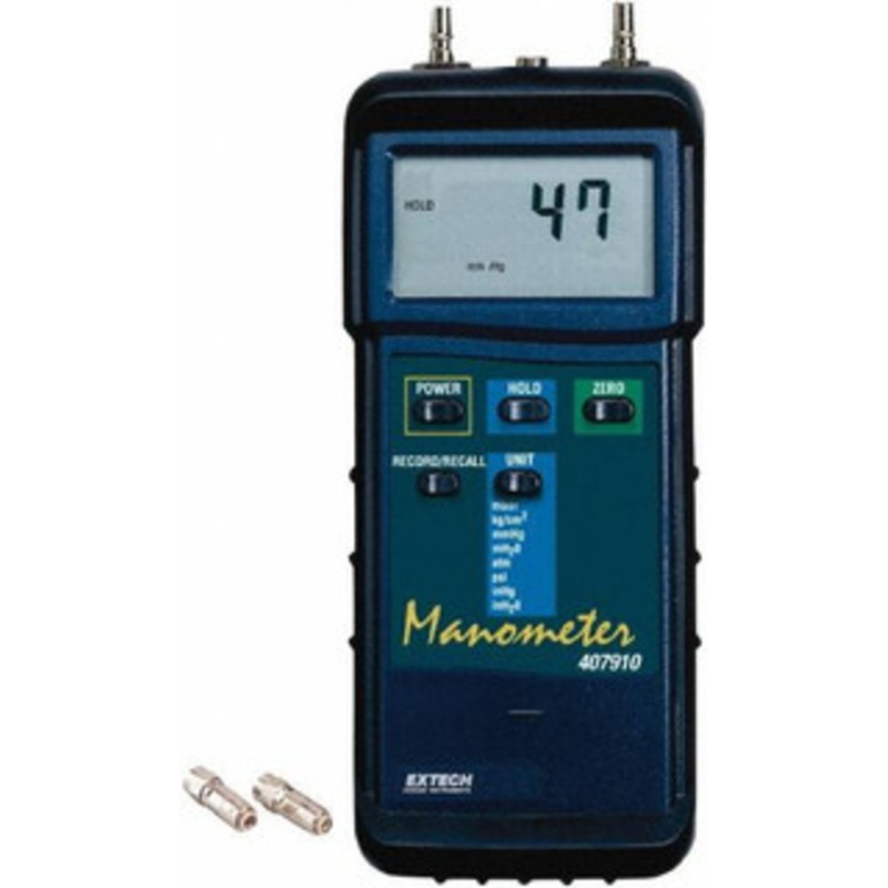 Extech 29 Max psi, 2% Accuracy, Differential Pressure Manometer 407910 – 83308999