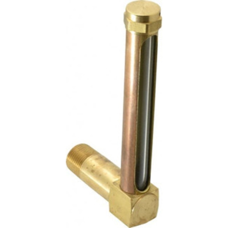 LDI Industries 4-1/4 Inch Long Sight, 1/2 Inch Thread Size, Buna-N Seal Long Elbow, Vented Oil-Level Indicators and Gauge 5-7/16 Inch Length to Center of Base G261-4 – 56476856