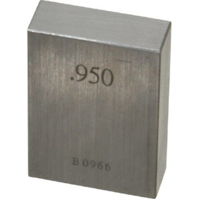 Value Collection 0.95 Square Steel Gage Block Accuracy Grade 0, Includes NIST Traceability Certification 630-73956 – 86275609