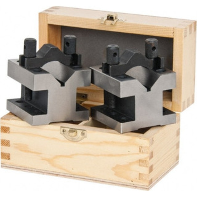 Value Collection 1-3/16 Max Capacity, 90 Angle, Hardened Steel V-Block 2-3/8 Long x 2-3/8 Wide x 2 High, Sold as 2 Block Set 420-5430 – 06493217