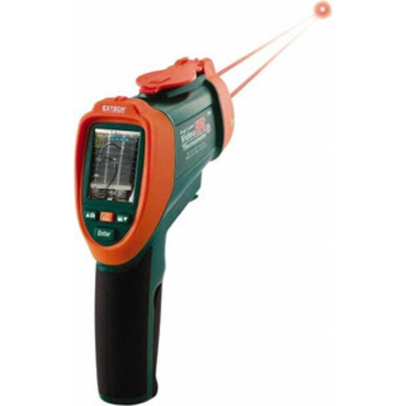 Extech -58 to 3,992F (-50 to 2,200C) Dual Laser IR Video Thermometer Color LCD Display, 100 Image Storage Capacity, 0.1 Resolution VIR50 – 44743540